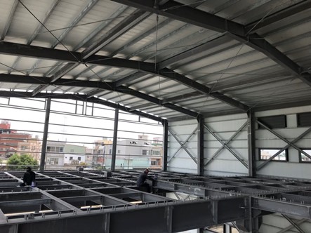 工程實績06-食品製造廠-採用雙層中空PVC塑鋼浪板