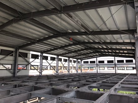 工程實績06-食品製造廠-採用雙層中空PVC塑鋼浪板