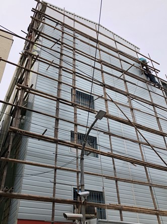 工程實績11-壁癌處理-採用雙層中空PVC塑鋼浪板