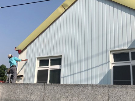 工程實績11-壁癌處理-採用雙層中空PVC塑鋼浪板